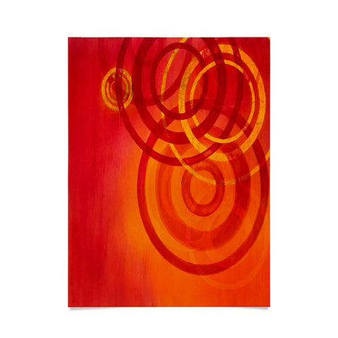 Stacey Schultz Circle World Flame Poster