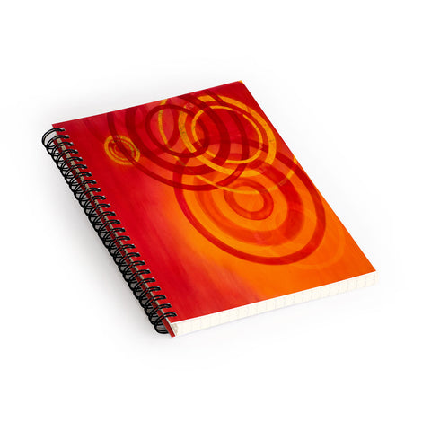 Stacey Schultz Circle World Flame Spiral Notebook