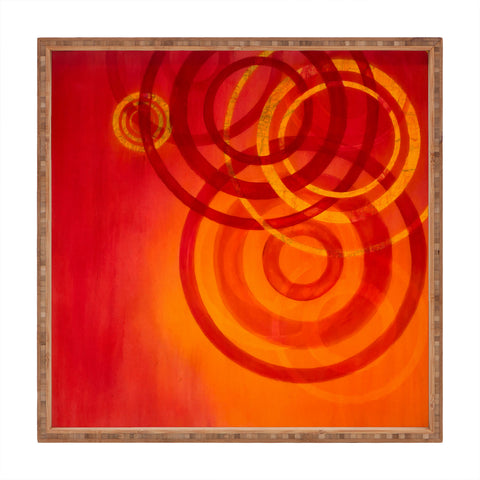 Stacey Schultz Circle World Flame Square Tray