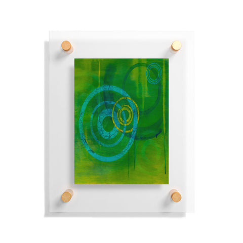 Stacey Schultz Circle World Green Floating Acrylic Print