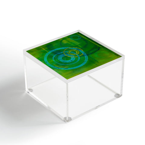 Stacey Schultz Circle World Green Acrylic Box