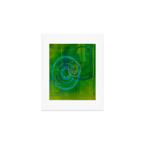 Stacey Schultz Circle World Green Art Print