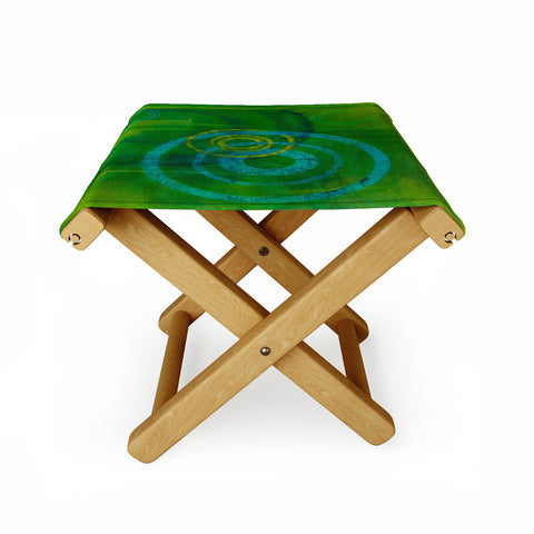 Stacey Schultz Circle World Green Folding Stool