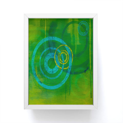 Stacey Schultz Circle World Green Framed Mini Art Print