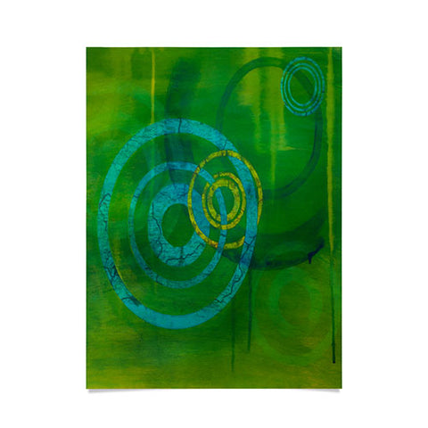 Stacey Schultz Circle World Green Poster