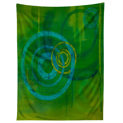 Stacey Schultz Circle World Green Tapestry