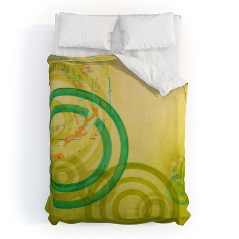Stacey Schultz Circle World Mellow Duvet Cover
