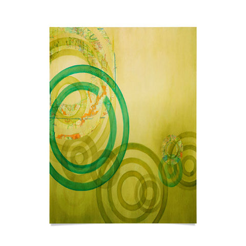 Stacey Schultz Circle World Mellow Poster