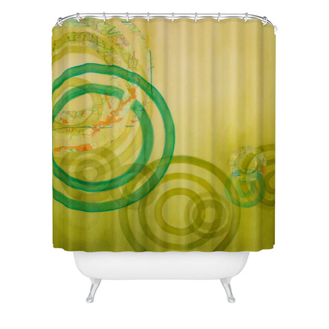 Stacey Schultz Circle World Mellow Shower Curtain