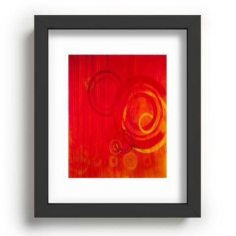 Stacey Schultz Circle World Red Recessed Framing Rectangle