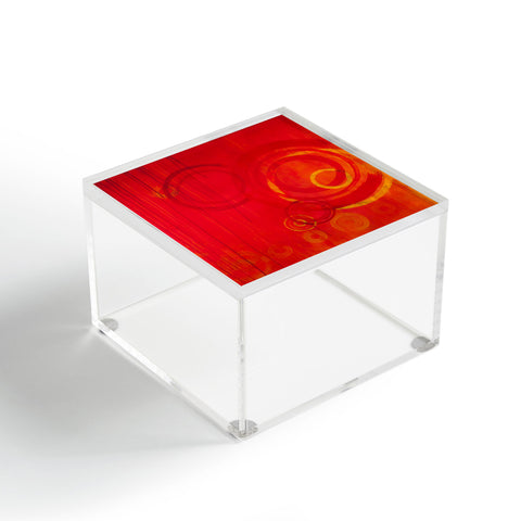Stacey Schultz Circle World Red Acrylic Box