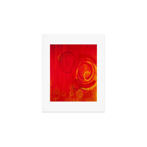 Stacey Schultz Circle World Red Art Print
