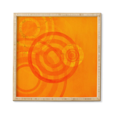 Stacey Schultz Circle World Tangerine Framed Wall Art