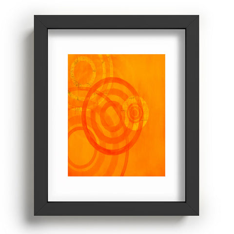 Stacey Schultz Circle World Tangerine Recessed Framing Rectangle
