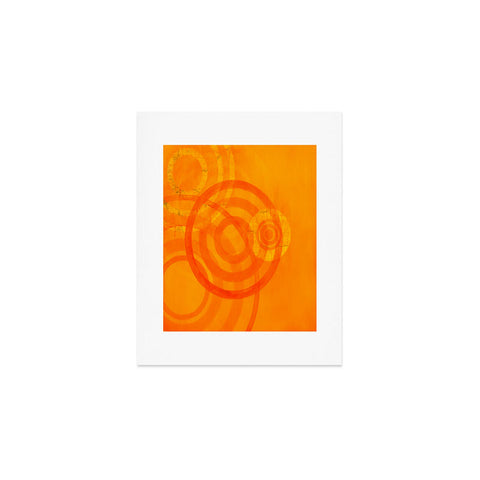 Stacey Schultz Circle World Tangerine Art Print