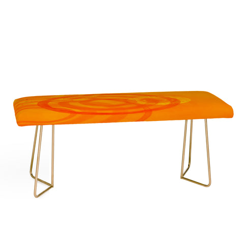 Stacey Schultz Circle World Tangerine Bench