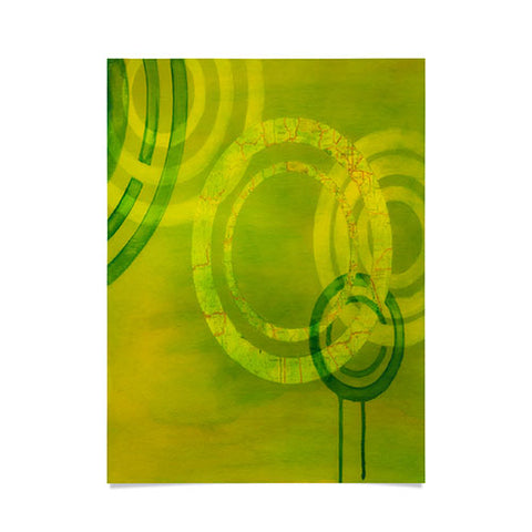 Stacey Schultz Circle World Yellow Poster