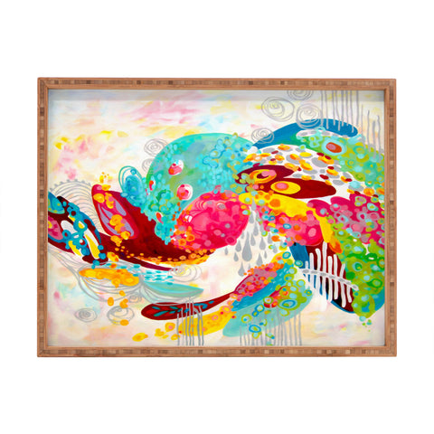Stephanie Corfee Abstract Free Spirit Rectangular Tray