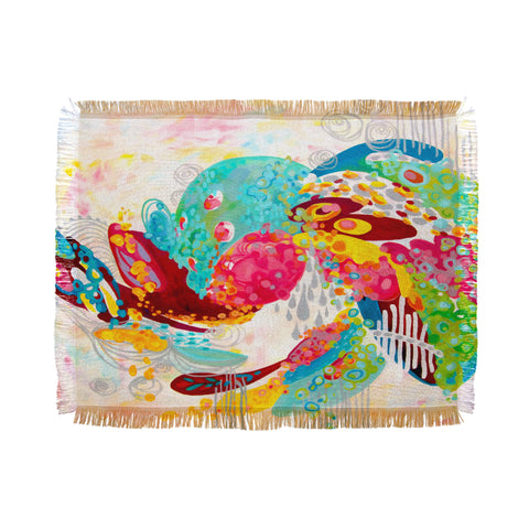 Stephanie Corfee Abstract Free Spirit Throw Blanket