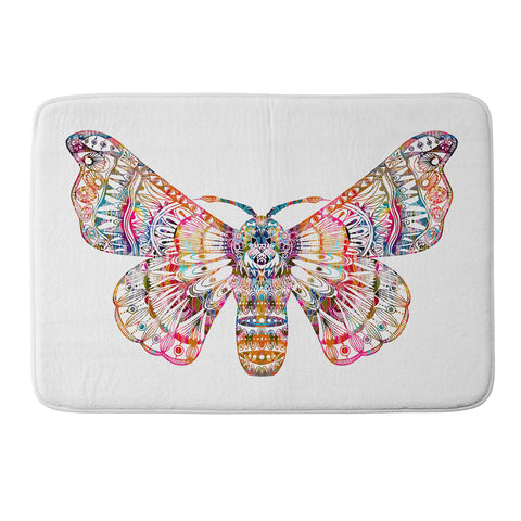 Stephanie Corfee Artsy Moth Memory Foam Bath Mat