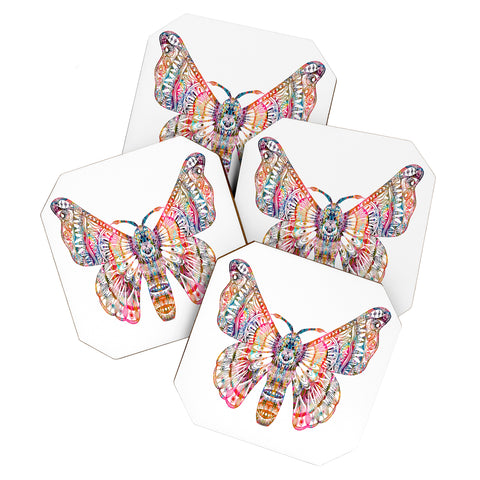 Stephanie Corfee Artsy Moth Coaster Set