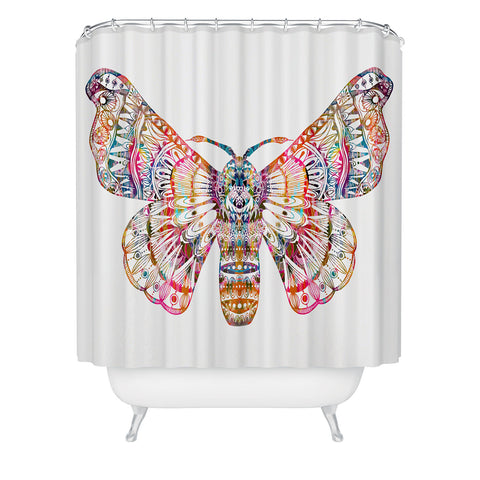 Stephanie Corfee Artsy Moth Shower Curtain