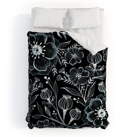 Stephanie Corfee Black And White Botanika Comforter