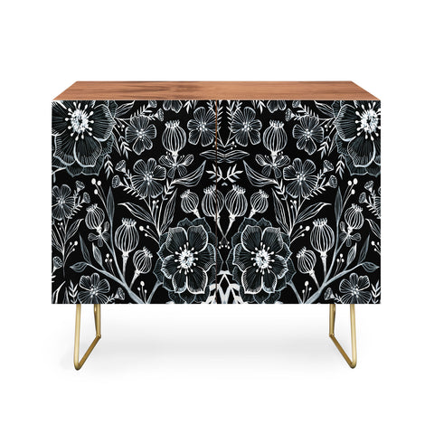Stephanie Corfee Black And White Botanika Credenza