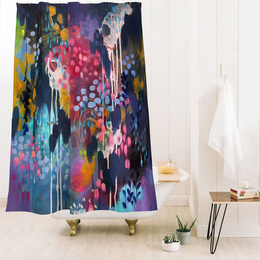Blue Velvet Shower Curtain Stephanie Corfee