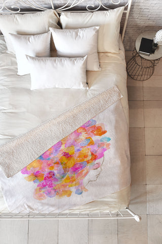 Stephanie Corfee Bouffant Fleece Throw Blanket