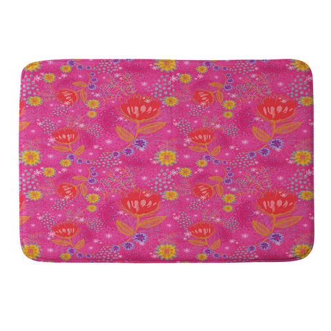Stephanie Corfee Bright Bouquet Memory Foam Bath Mat