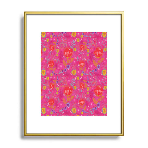 Stephanie Corfee Bright Bouquet Metal Framed Art Print