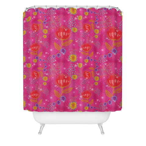 Stephanie Corfee Bright Bouquet Shower Curtain