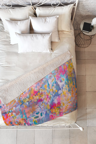 Stephanie Corfee Bright Hope Fleece Throw Blanket