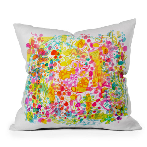 Stephanie Corfee Bubble Garden Throw Pillow