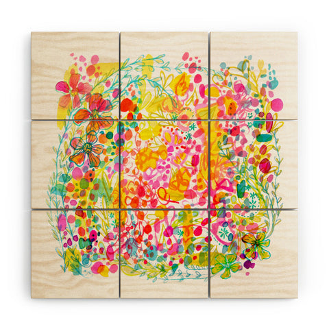 Stephanie Corfee Bubble Garden Wood Wall Mural