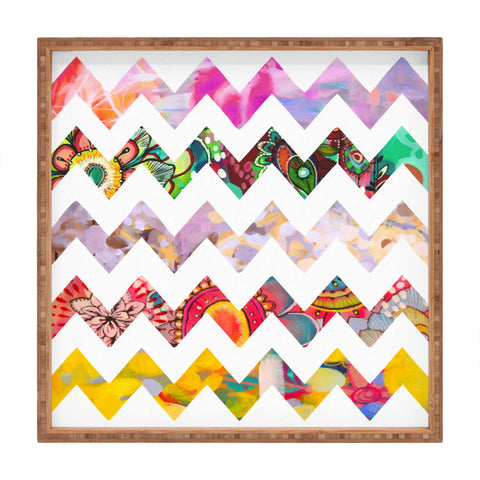 Stephanie Corfee Chevron No 1 Square Tray