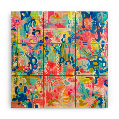 Stephanie Corfee Crazy Town Wood Wall Mural