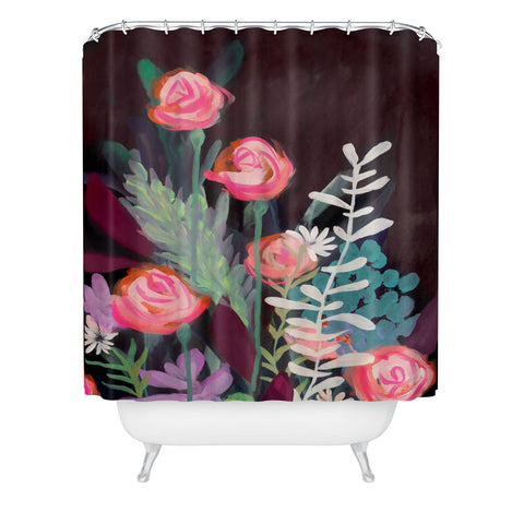 Stephanie Corfee Deep Dark Shower Curtain