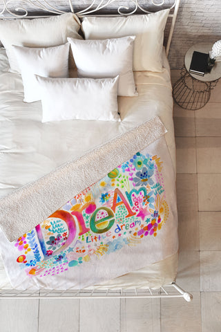 Stephanie Corfee Dream A Little Fleece Throw Blanket
