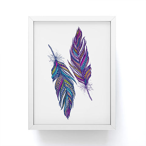 Stephanie Corfee Festival Feathers Framed Mini Art Print
