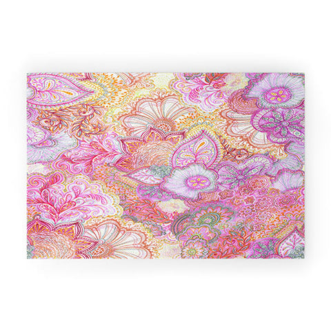 Stephanie Corfee FLOURISH ALLOVER GIRLY PINKS Welcome Mat