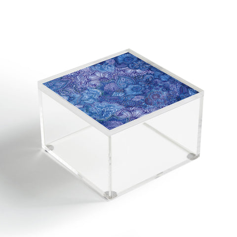 Stephanie Corfee Flourish Allover Indigos Acrylic Box