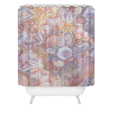 Stephanie Corfee Flourish Allover Muted Desert Shower Curtain