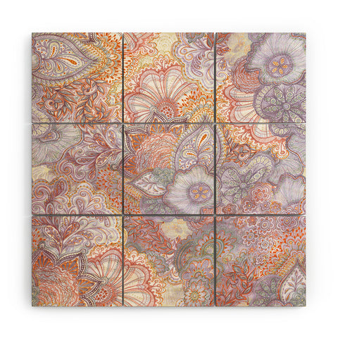 Stephanie Corfee Flourish Allover Muted Desert Wood Wall Mural