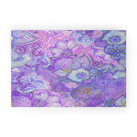 Stephanie Corfee Flourish Allover Purply Welcome Mat