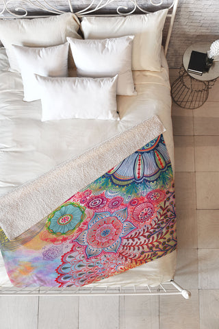 Stephanie Corfee Frolicing Fleece Throw Blanket