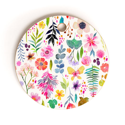Stephanie Corfee Garden Baby Cutting Board Round