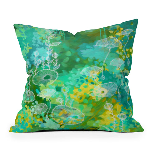 Stephanie Corfee Green Tea Throw Pillow