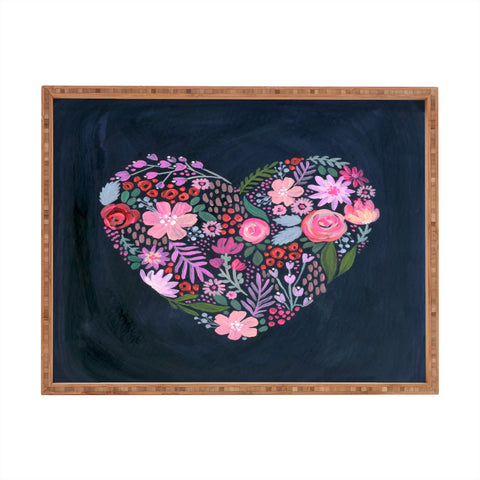 Stephanie Corfee Heart Aflutter Rectangular Tray